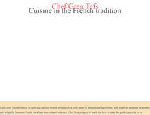 Tablet Screenshot of chefgregtefs.com